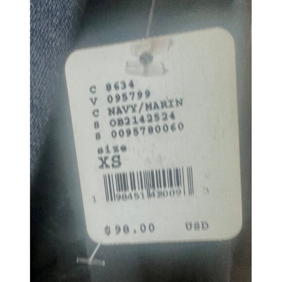 Free People Such a Flirt Romper Navy Blue Hooded Open Back Long Sleeve XS & S NE - Picture 16 of 16